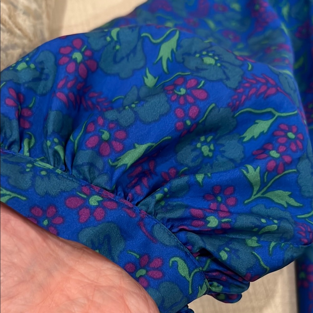 Veronica Beard Lyric floral silk blouse NEW - Picture 4 of 5